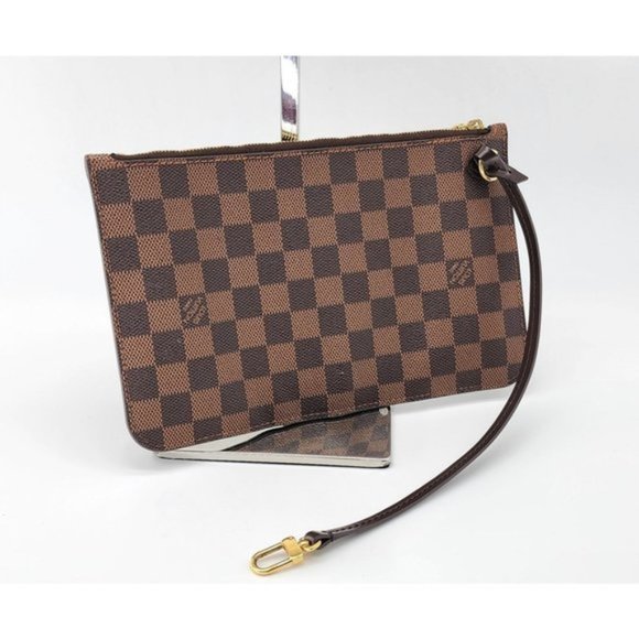 Louis Vuitton Neverfull GM Pochette in Damier Ebene